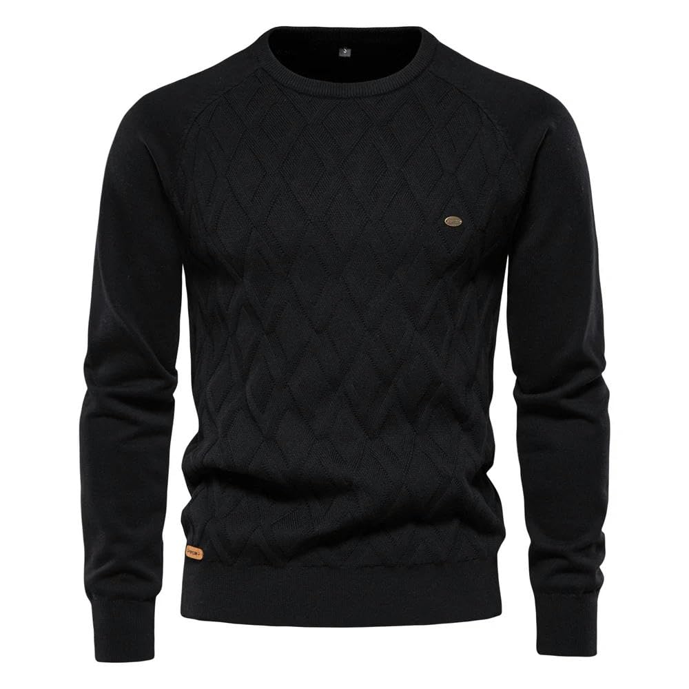 ZBDZSW Basic Uomini Maglioni Tinta Unita O-Collo Manica Lunga Lavorato A Maglia Maschio Pullover Inverno Moda Maglioni Caldi per gli Uom