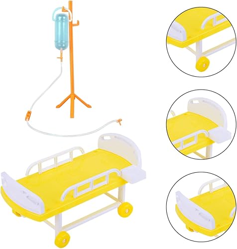 Miniatura 4 de ibasenice Juego de brillo de labios, 2 juegos de equipo de imitación Dr. Age The Bracket Kit de emulación de agujas para niños, juguete miniatura