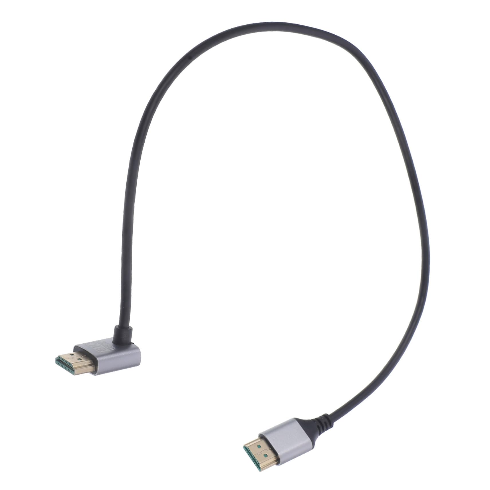 Veemoon 0.5m Video Cable Male to Male Angled Cord for Monitors and Tvs High-Speed Data Transfer Flexible Design for Tight Spaces Accessory