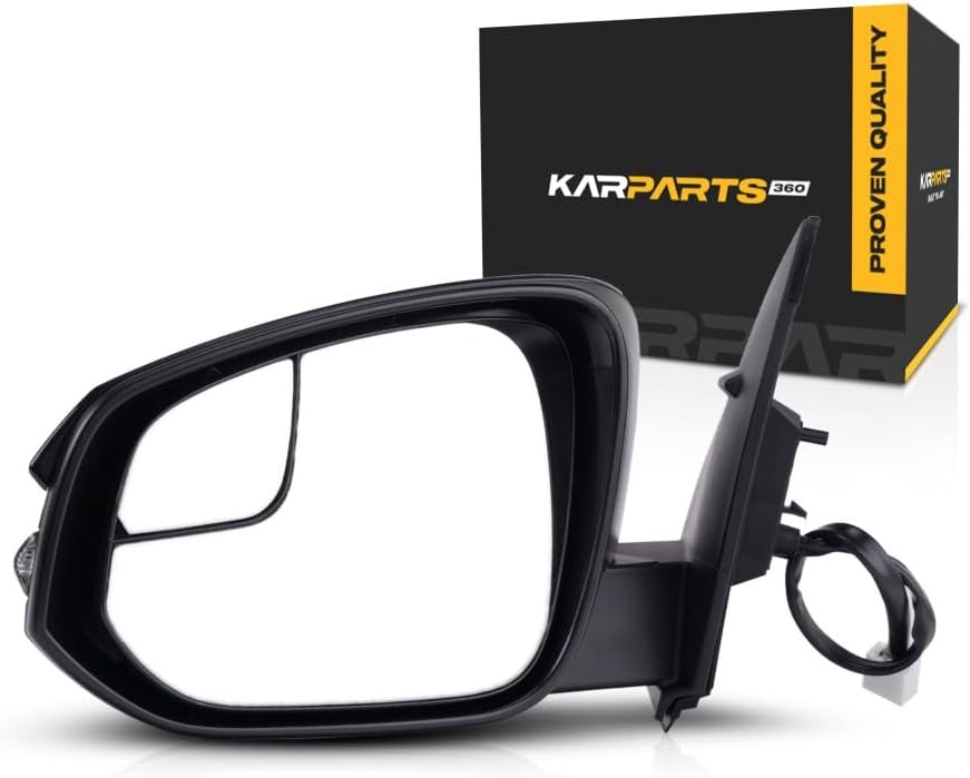 For Toyota RAV4 2016 2017 2018 Door Mirror Driver Side | Power | Heated | w/Turn Signal | Paint to Match | Replacement For TO1320346 | 615343568690, 879400R220A0