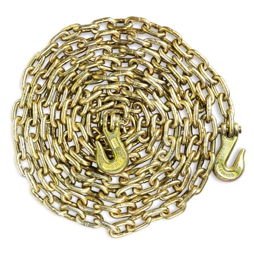 Image of ENJ Transport Binder Chain 3 /8 Inch x 20 Foot | 6,600 lbs SWL | DOT Heavy-Duty for Trucks