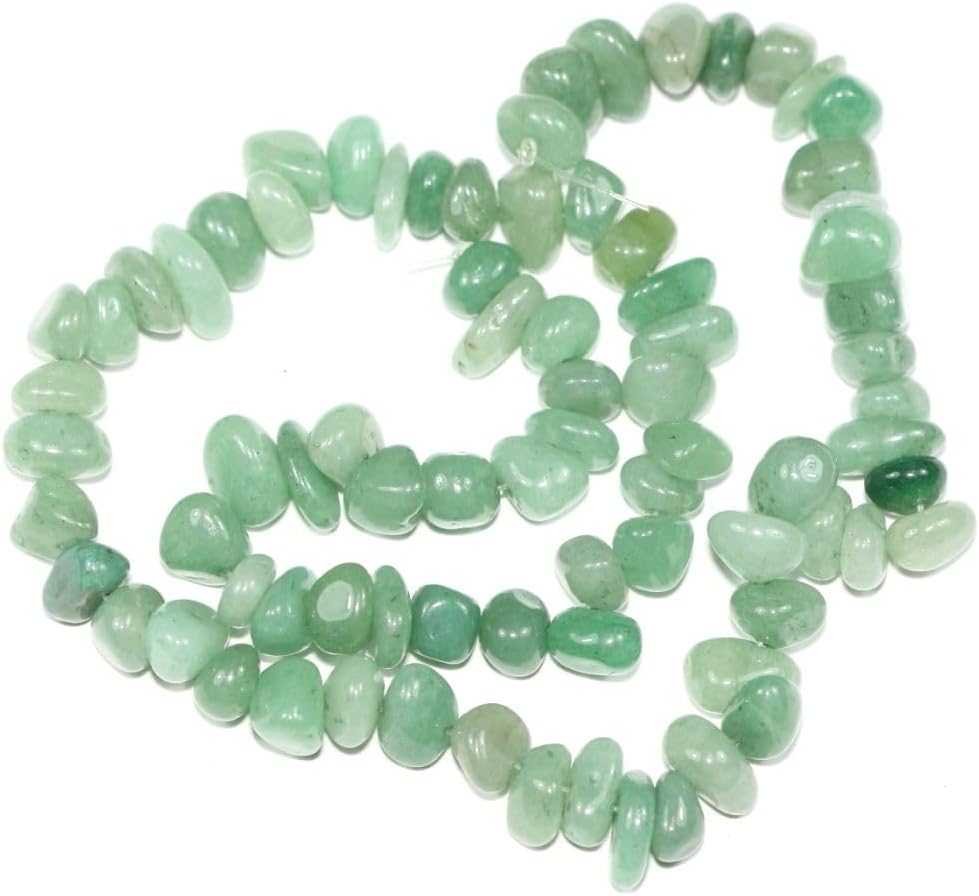 Adabele 15 Inch Natural Green Aventurine Gemstone Smooth Tumbled Pebble Beads Free Form 8mm-10mm Stone Spacer for Craft Jewelry Making GZ3-6 - Image 4