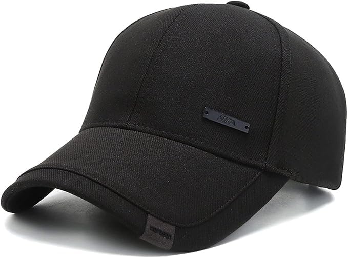 Aepigo Baseball Cap for Men Woman Sports Cap Sun Hat Quick Drying Soft Polyester Fiber Adjustable for Men and Women Black-image-7