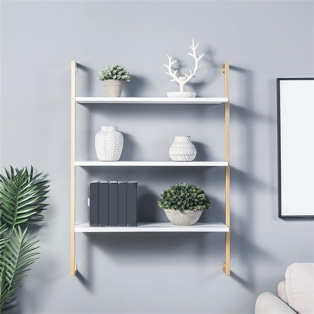Wall Mounted Bookshelf & Shoe Rack - Industrial Black Wrought Iron Multi-Layer Storage Shelf for Clothing & Bag Display, 39.4" L x 9.8" W x 42.5" H, Perfect for Home & Retail Use