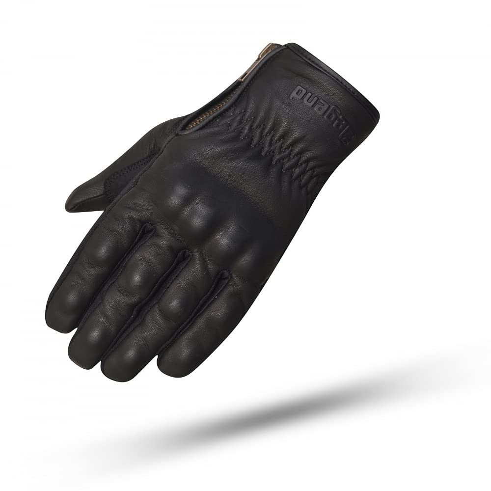 Indus | Winter-Motorradhandschuhe aus Leder, wind- und wasserdicht, 100% Ziegenleder mit Knöchel- und Fingerschutz | TPU- und 3M-Winterfutter | CE-geprüft – Motorradzubehör