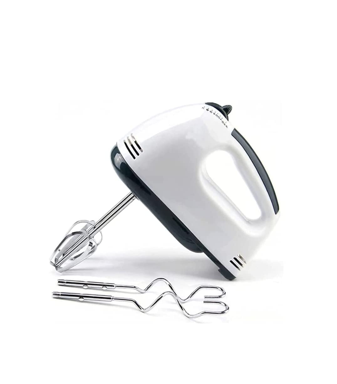 BLUE CHEERY Electric Hand Mixer,Hand Blender , Egg Beater, Cake maker , Beater Cream Mix, Food Blender, Beater for Whipping Cream Beater for Cake With 7 -Speed with spatula and oil brush Stainless-Steel Electric Hand Mixer Blender Easy Mix Cake Beater Egg Cream Maker Food Grinder Machine 7-Speed ConTROL( WHITE)