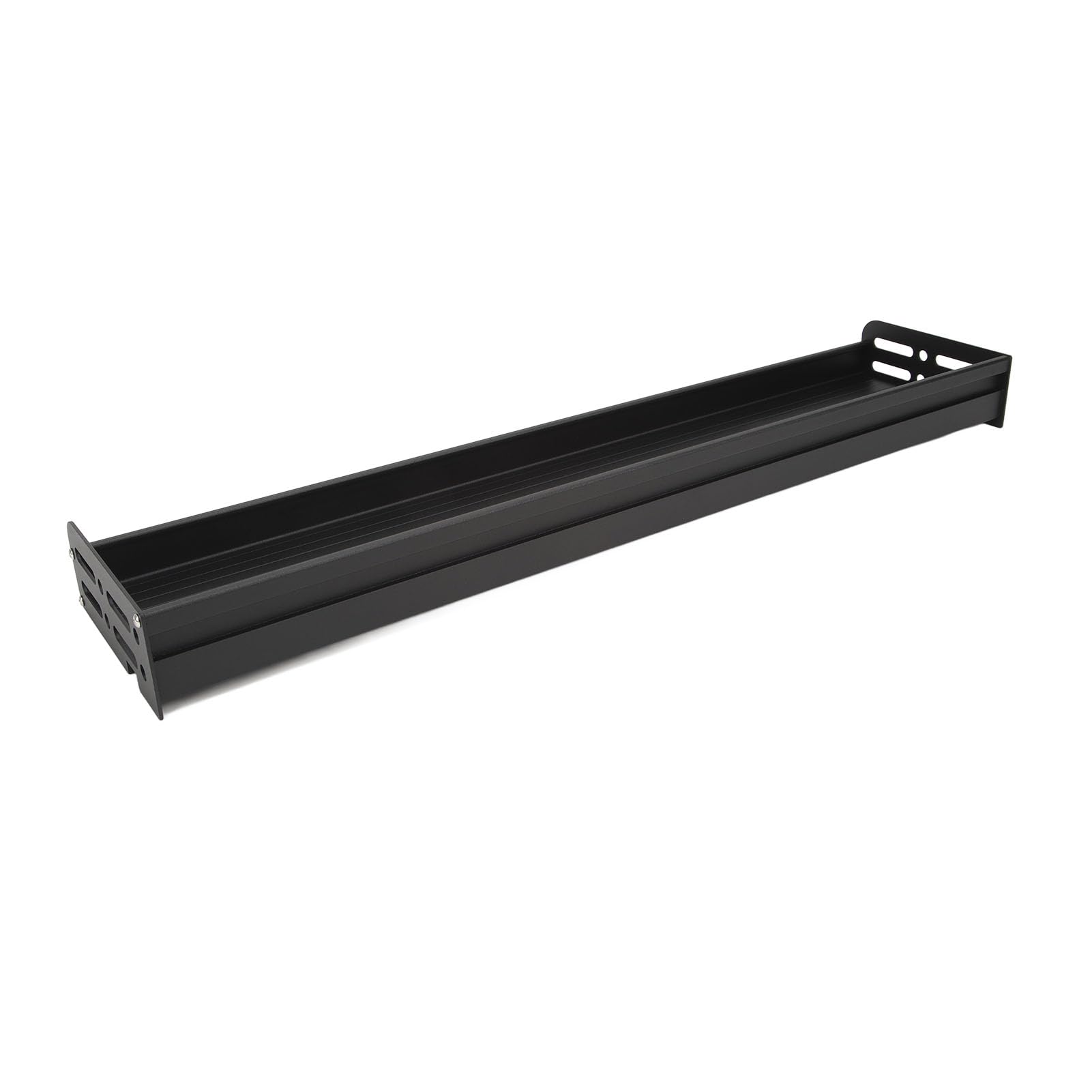 Eujgoov Étagère à épices Murale de 60 Cm, Organiseur Amovible en Aluminium pour Cuisine et Salle de Bain, Solution de Rangement élégante pour épices et Assaisonnements (BLACK)