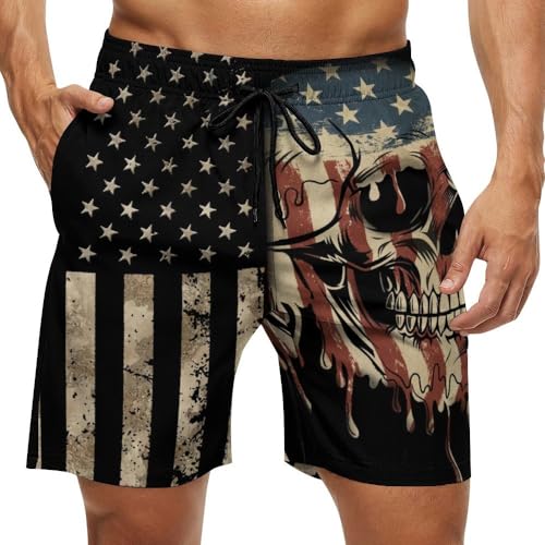 Partrest Mens Swim Trunks with Compression Liner 7" Quick Dry Surfing Summer Beach Shorts Swimsuit Sports Shorts2