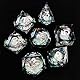 DND Würfel Set, 7-teilig Polyedrische Handgefertigt Harz Scharfe Kante Spielwürfel DND Würfel D&D Würfel für Dungeons and Dragons Pathfinder RPG MTG Pathfinder D4 D6 D8 D10 D% D12 D20