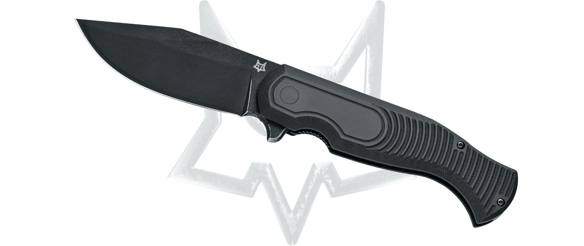 Fox Knives Eastwood Tiger FX-524B Liner Lock Black Stainless and Black G10 Knife FX-524 B