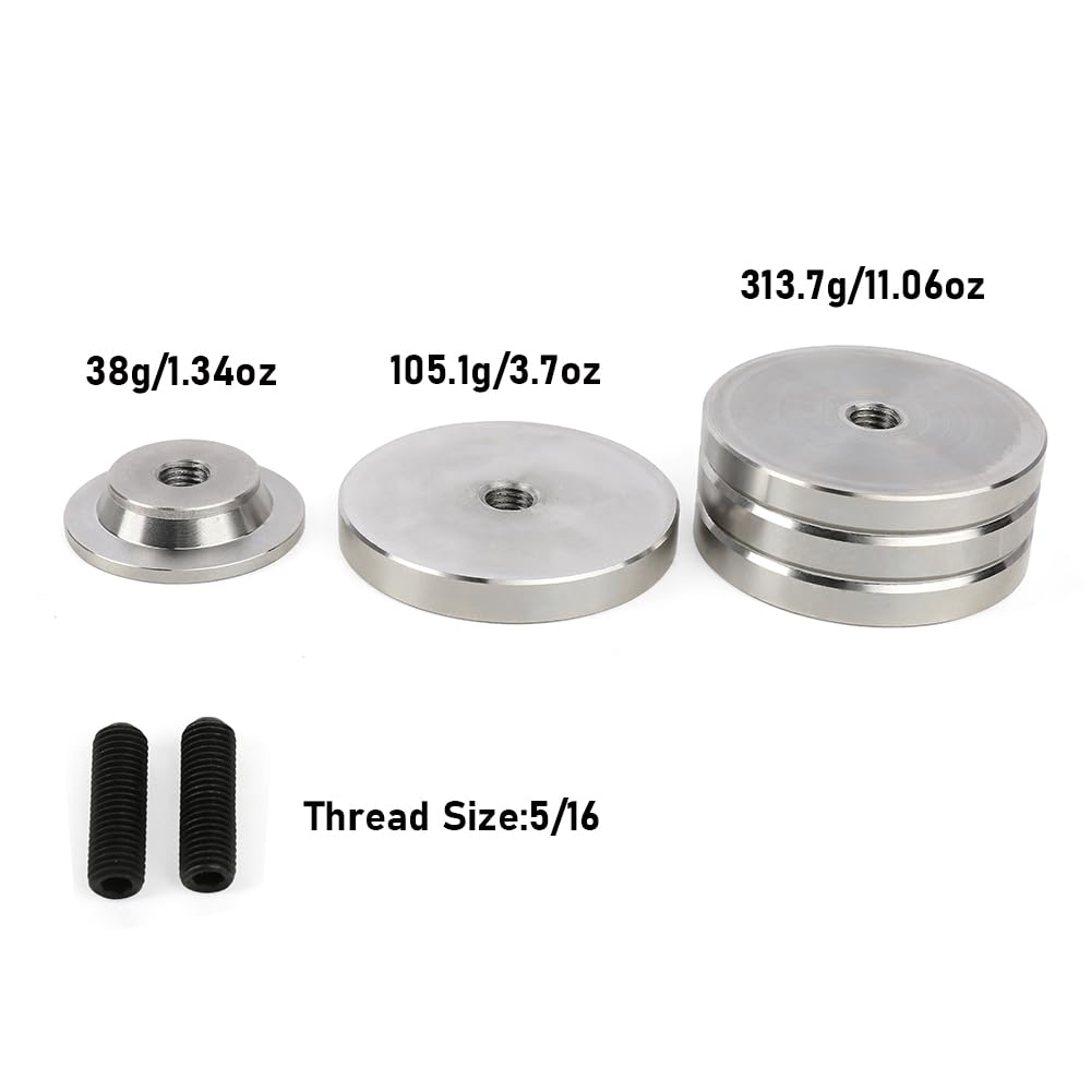 Bögen Stabilisator Gewichtsset 280g - Edelstahl Gegengewichte Für Verbundbögen, Schwarz