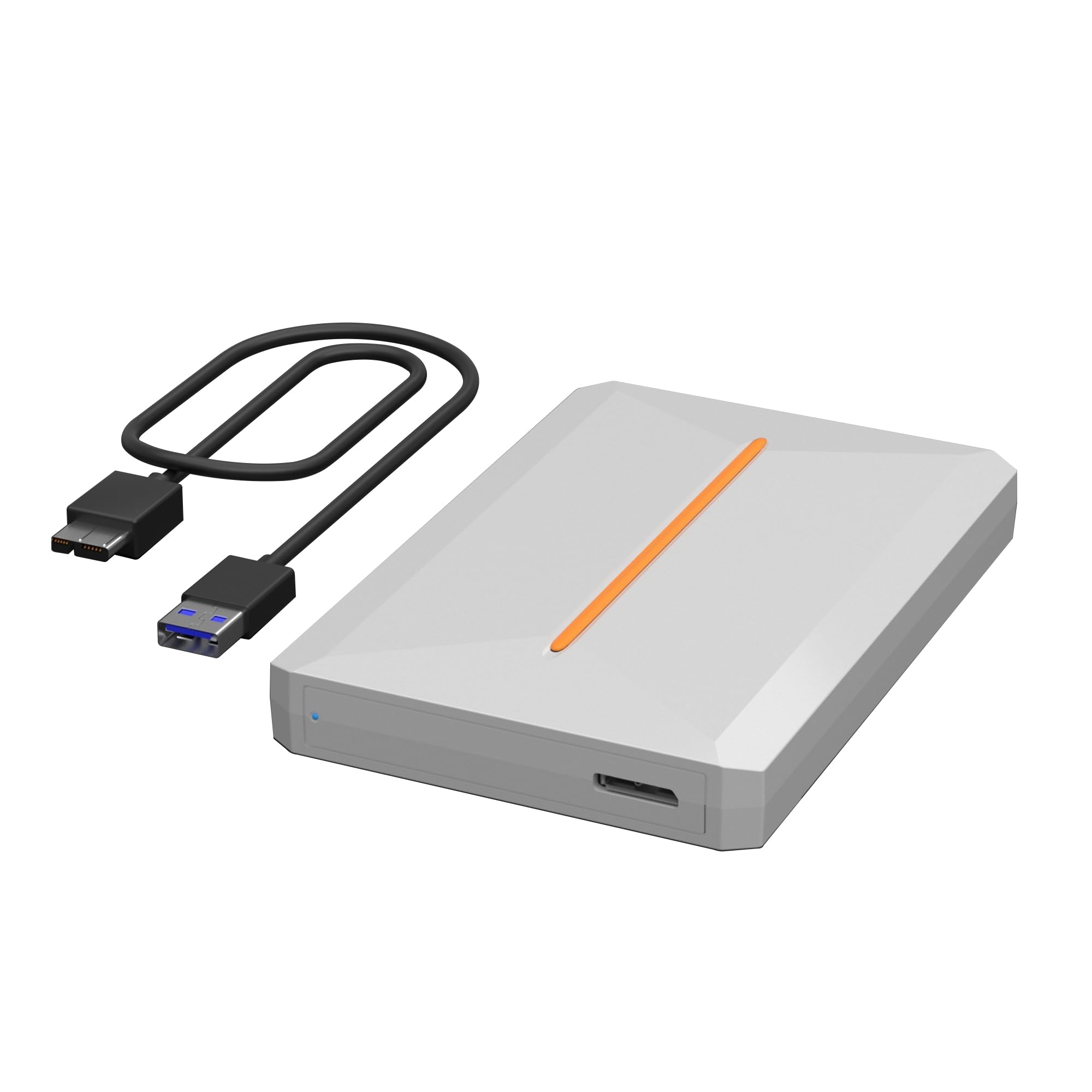 Unidad externa de estado sólido de 2 TB de alta velocidad, disco duro externo portátil delgado de hasta 5 Gbps, USB 3.0, Plug and Play, compatible con discos duros SATA de 2.5 pulgadas