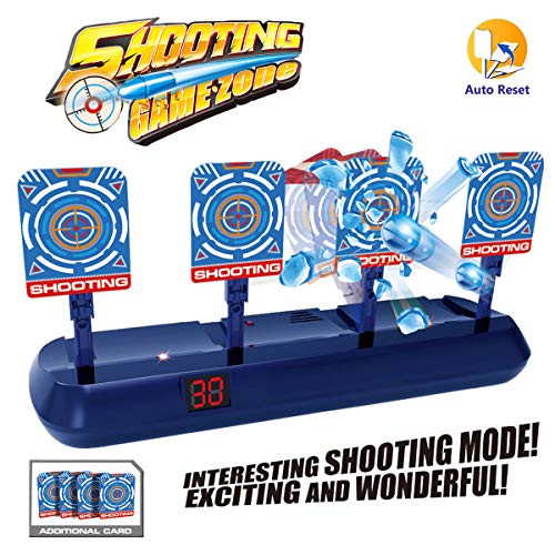 Electronic Shooting Target Auto Scoring Resets Compatible with Nerf Gun Toys, Electric Digital Shooting Target Gun Game Toys Ideal Toys Gifts for Kids, Teens, Boys & Girls (2020 Upgrade Version) - Thumbnail 3