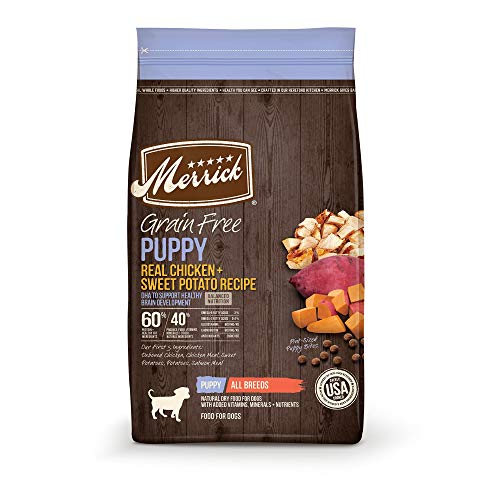 Merrick Grain Free Chicken + Sweet Potato Recipe Dry Puppy Food, 4 lbs.