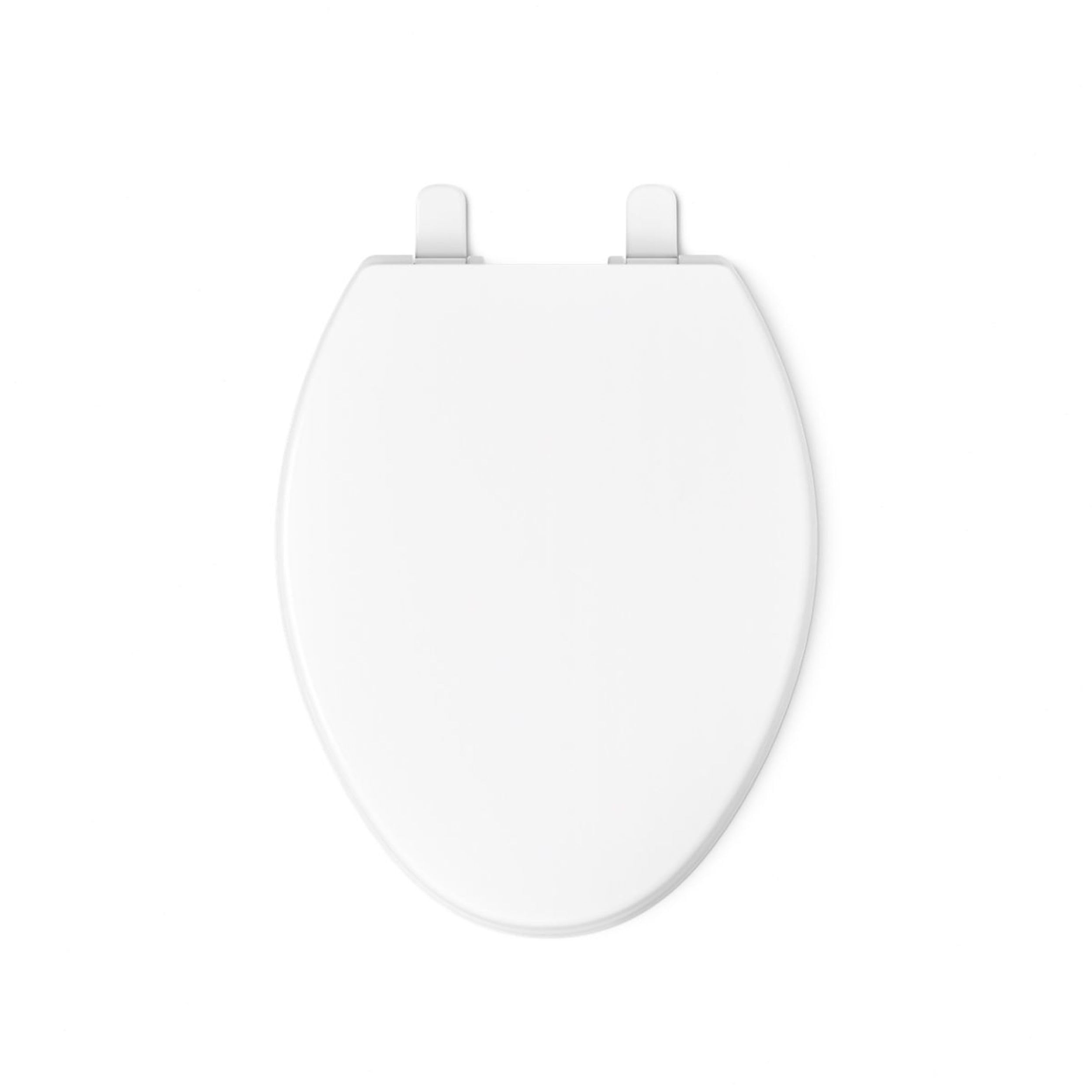 Kohler Brevia 20110-0 Asiento de inodoro alargado con parachoques de agarre, cierre silencioso, accesorios de fijación, bisagras de liberación rápida, blanco