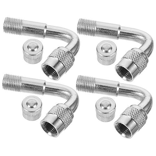 Toddmomy Reifenventil Für - 4-teilige Ventilkappe Aus Messing Mit Verlängerungsadapter Zubehör Für Sattelschlepper