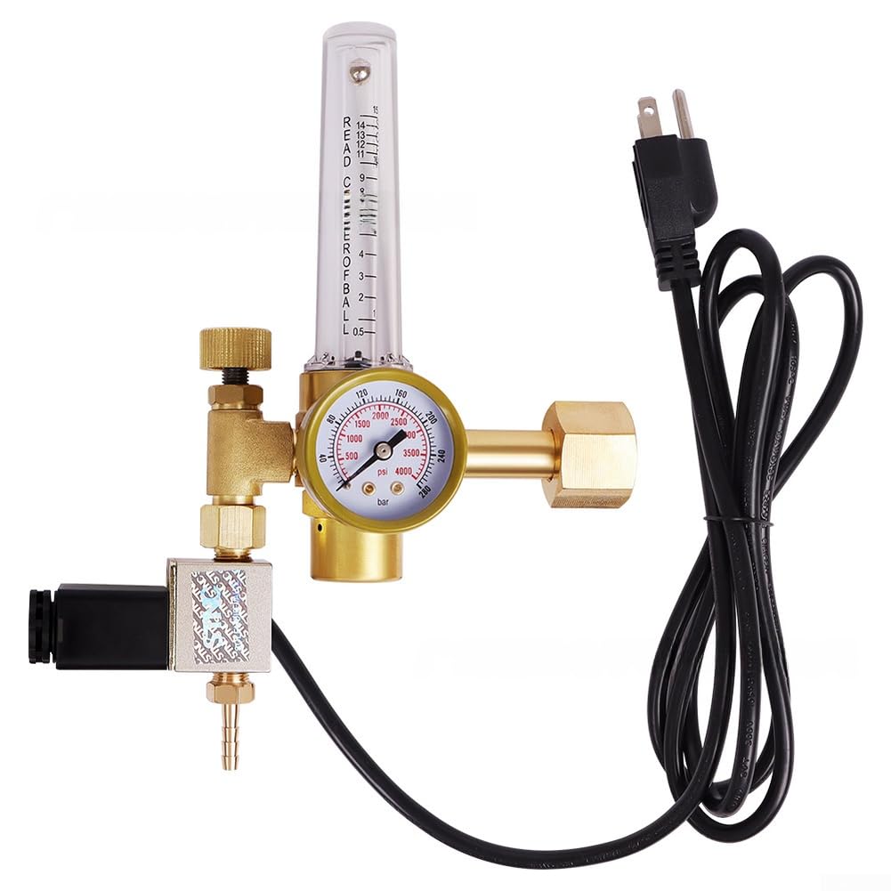 Régulateur Laiton avec Électrovanne et Débitmètre Régulateur
