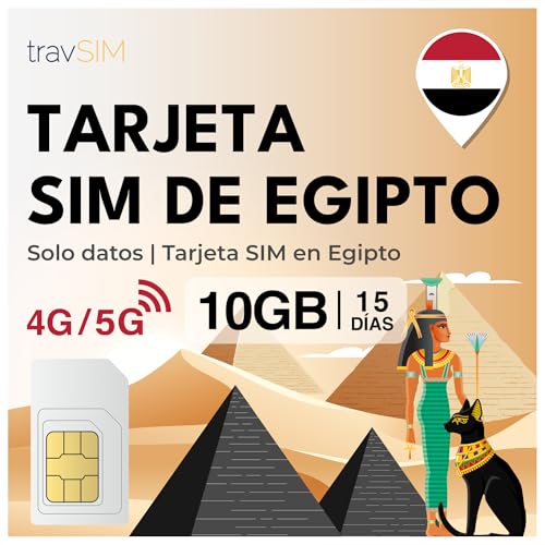 Tarjeta SIM Egipto | 10GB Datos Móviles | Hotspot Disponible | Plan en la SIM Egipto es válido por 15 días