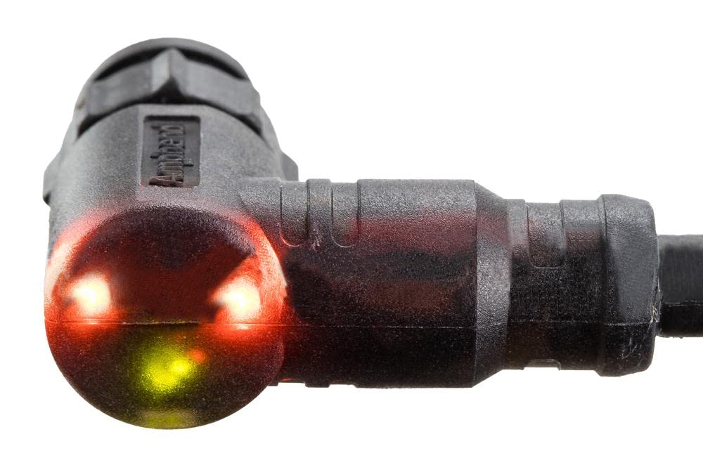 Cable CIR, enchufe 5P R/A a extremo libre, 1M, negro, conectores circulares y conjuntos de cables