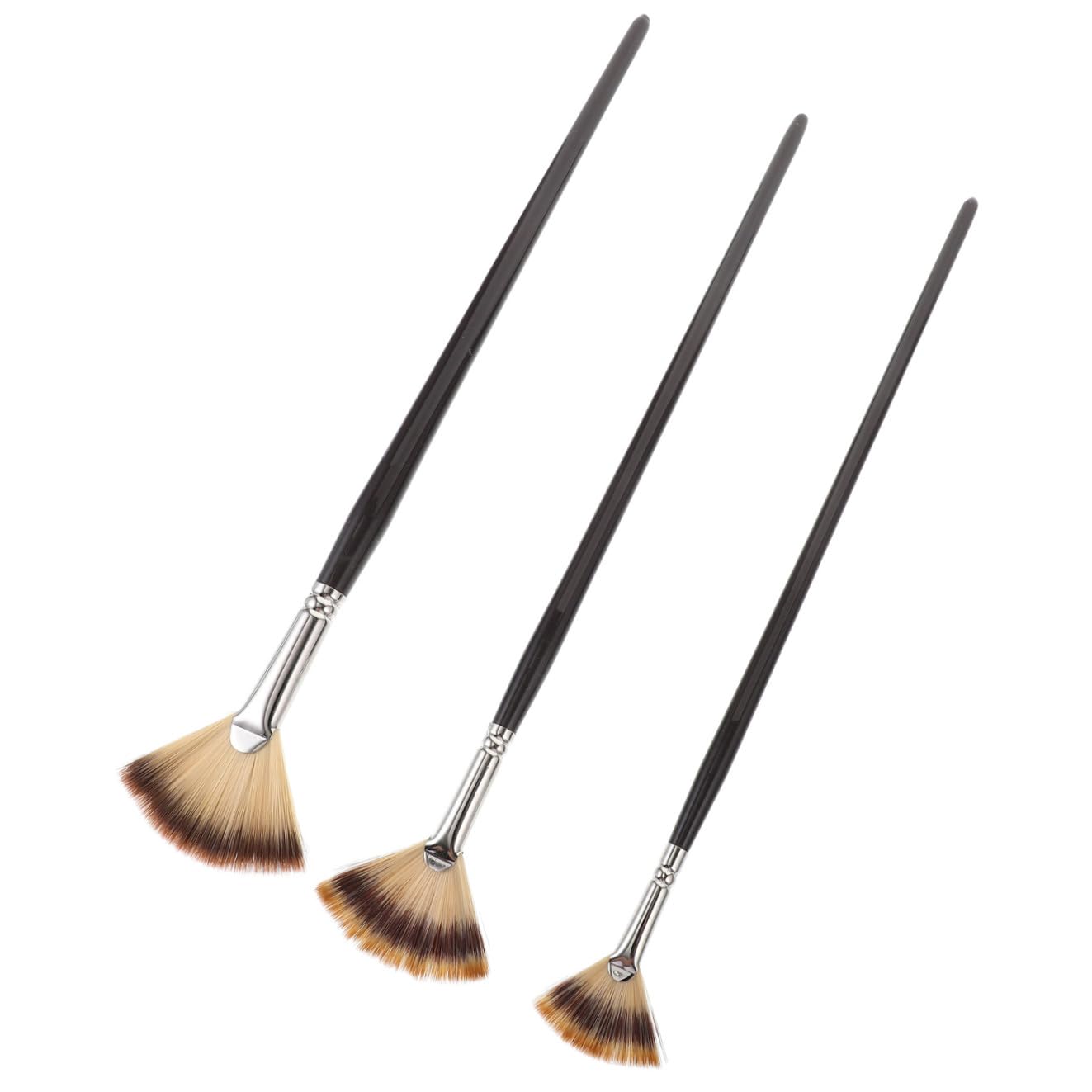 SEWACC 9stücke Teiliges Pinselset Für Künstler Flachpinsel Und Fächerpinsel Holz Für Öl Und Acrylmalerei Für Einsteiger Und Profis Langlebig Und Vielseitig Einsetzbar