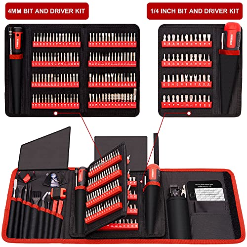 Strebito Precision Screwdriver Set 191-Piece Multi-Bit Drivers With Torx, Triangle, Phillips, Triwing, Hex, Electronic Repair Tool Kit For Computer, Iphone, Laptop, Pc, Cell Phone, Ps4, Xbox, Nintendo #TOP4