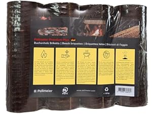 30 kg Pollmeier Buchenholzbriketts Premium Plus Holzbriketts Kaminholz Brennholz