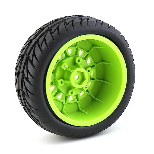 Pneus RC en caoutchouc 1/8 1/10 noirs par 4 pour TT02 et PTG-2 - 8