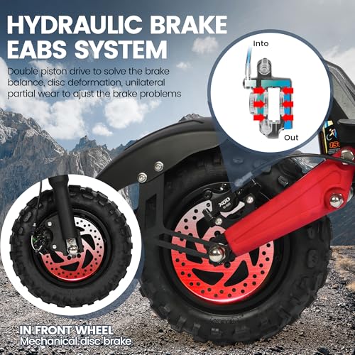 Image of T /TAN 5600W Dual Motor Electric Scooter for Adults - UP to 50MPH, 45 Miles Range，Featuring 48V 26Ah Battery，500LBS Capacity - 11-Inch Off-Road Tires，Electric Scooter with seat，Removable Seat