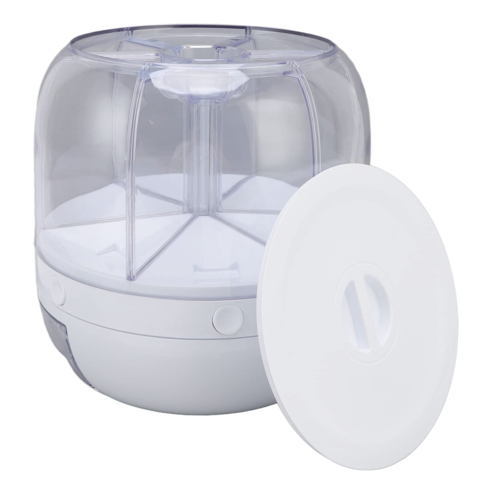 Dispenser di Riso con 6 Scomparti Separati in PP Contenitore per Conservazione Alimenti Facile Igienico e Senza Sprechi Design Rotante per Moderna Capacit 3 kg