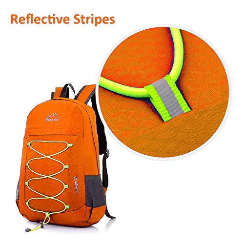Clever Bees 25L Outdoor Ultralight Foldable Backpack For Campaing Hiking Travelling Orange #TOP4