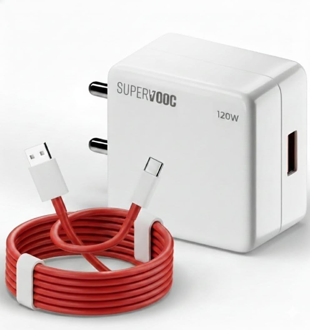 SuperVOOC 120W Fast Charger with USB-C Cable, White | Compatible with OnePlus 13 Pro, 12, 12R, 11, & Nord 5 5G | GaN Tech, Compact Design & Multi-Layer Safety Protection-image-42