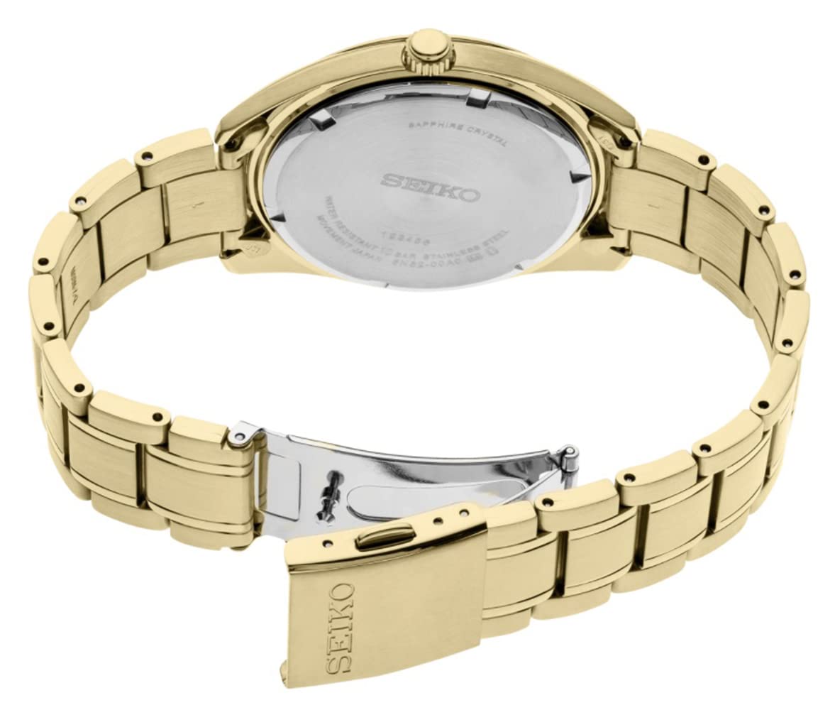 Seiko Mens Essentials Steel Two Tone Japanese Quartz With Gold Strap Model: SUR314 product thumbnail 3