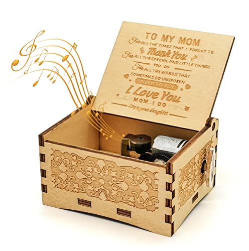Gifts for Mom from Daughter, Music Box for Mom, Gifts from Daughter, Suitable for Birthday/Christmas/Mother's Day/Keepsake…