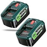 【Capacité supérieure de 8 000 mAh】Batterie de rechange de 6 000 mAh pour 18 V, offrant une capacité supérieure pour des performances et une durabilité accrues. Un voyant LED indique l'état de la batterie.