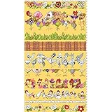 Loralie Designs Chicken Strips Yellow Fabric Panel for Quilting