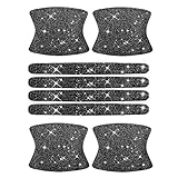 kingsea 8pcs Bling Car Door Handle Protector Stickers,Crystal Rhinestone Glitter Car Door Handles Cu