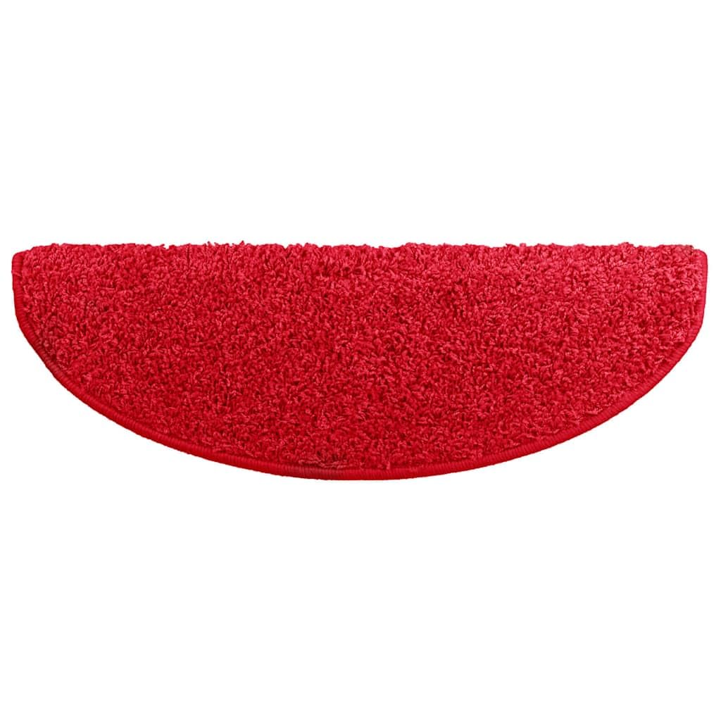 Mata schodowa 10 sztuk 65 x 21 x 4 cm czerwona