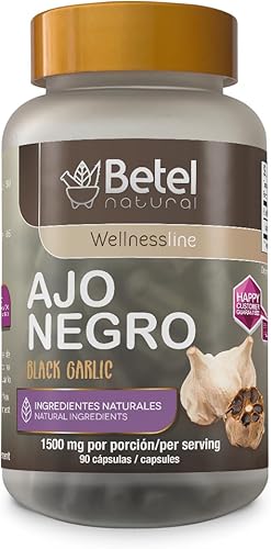 Betel Natural AJO Negro/Negro Ajo Cápsulas 1500 mg por porción - 90 Cápsulas