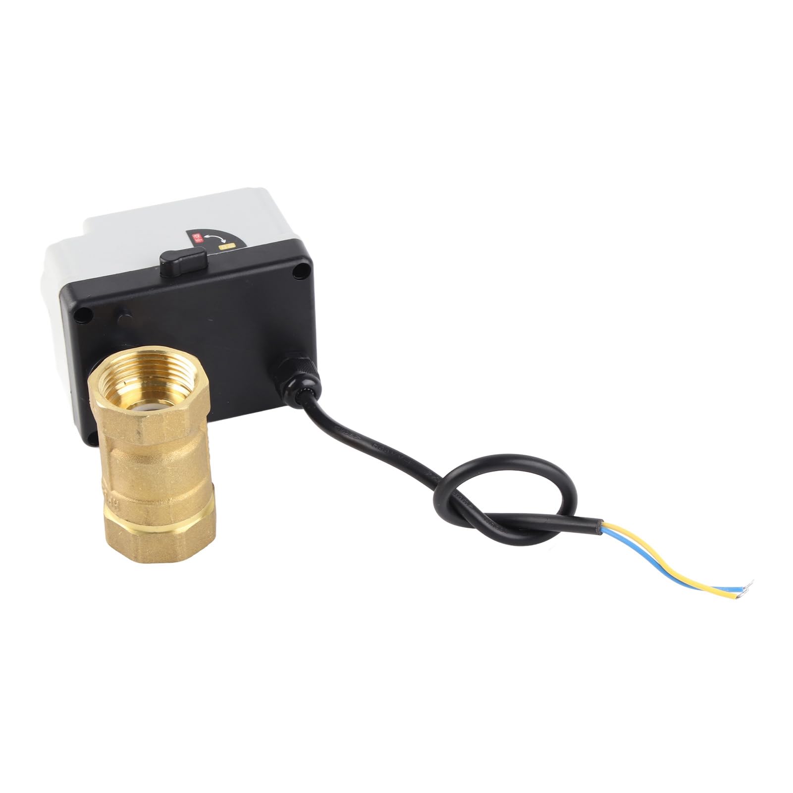 VALVOLA A SFERA MOTORIZZATA OTTONE ABS SMART CONTROL RESISTENTE ALL'ACQUA DN25 DC 12V‑24V ACCESSORIO Uso industriale