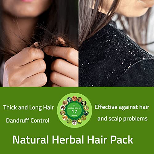 Herbal Hair Mix Powder for Hair Care By Hebhac Herbs Made with 17 Traditional Herbal Hair Oil Mix for Thick Long Hair Growth (7 oz) - Image 6