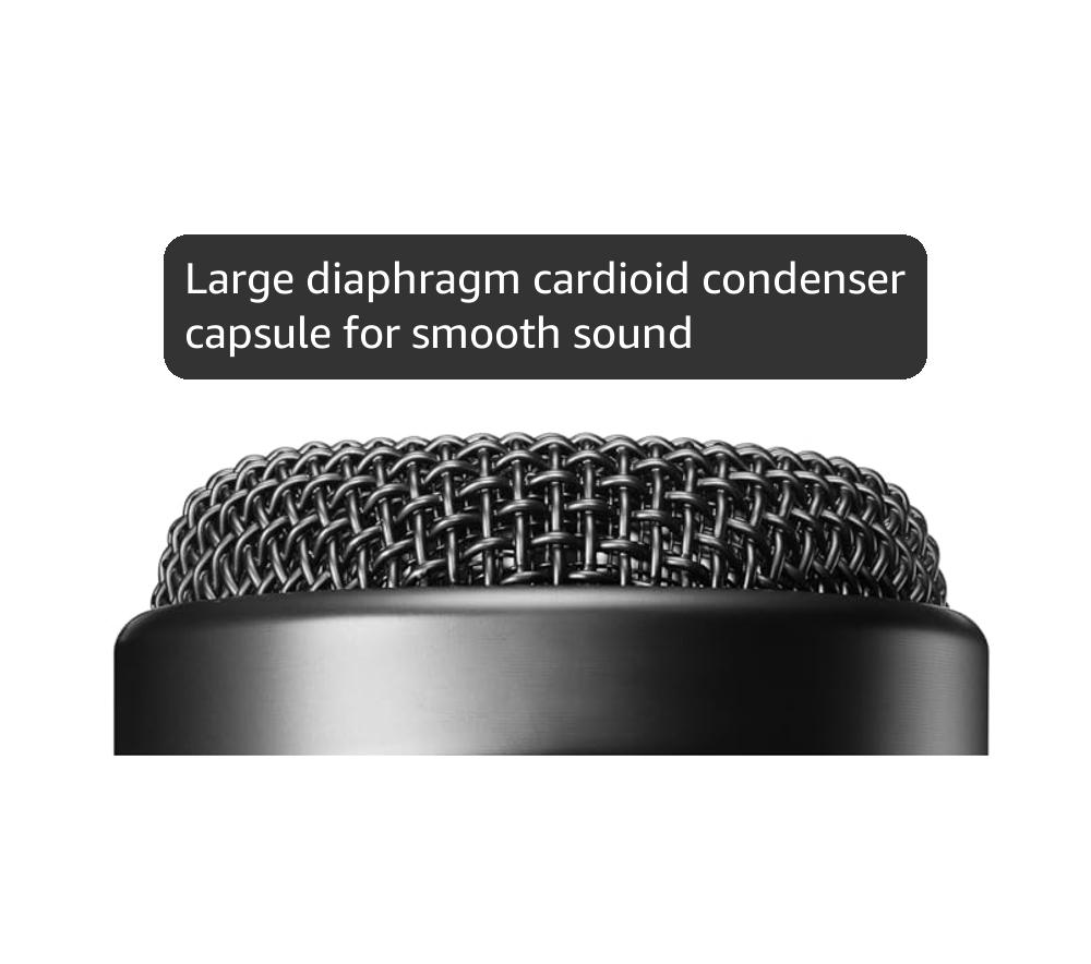 Audio-Technica AT2035 Cardioid Condenser Microphone, Perfect for Studio, Podcasting & Streaming- Black