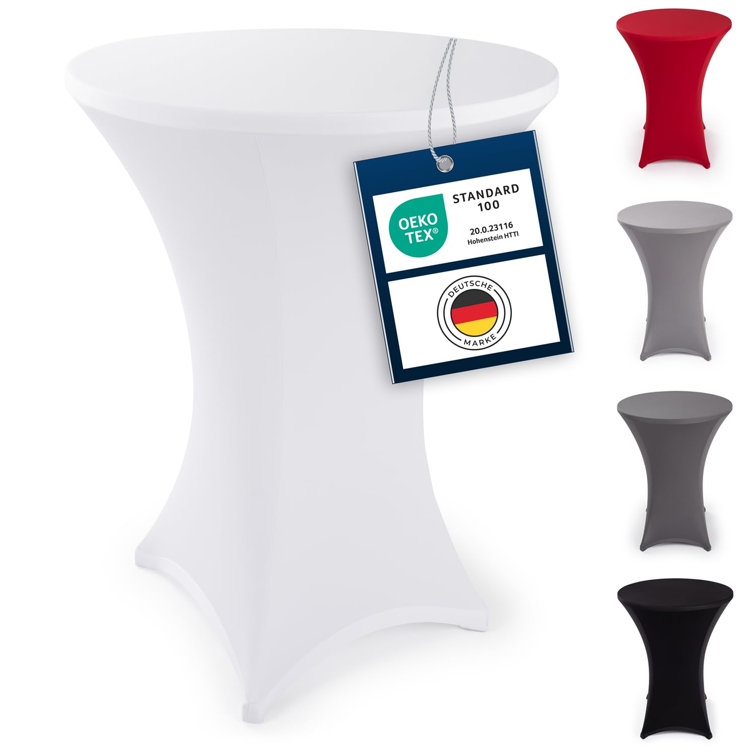 Blumtal Stretchbezug Stehtisch Hussen - Elegante Stehtischhusse für Bistrotisch