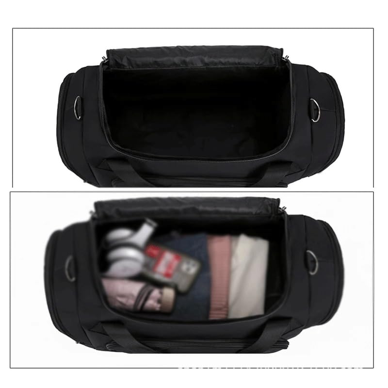 Unisex Travel Bag Large Capacity Portable Handbags Nylon Shoulder Bags Casual Duffel Solid Luggage Bags Gym Bag4