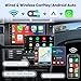[2G+64G] Car Radio for BMW 5 Series X5 E39 E53 M5 1999-2006, Android Touch Screen Car Play Stereo, Carplay/Android Auto/EQ Audio/Bluetooth/SWC