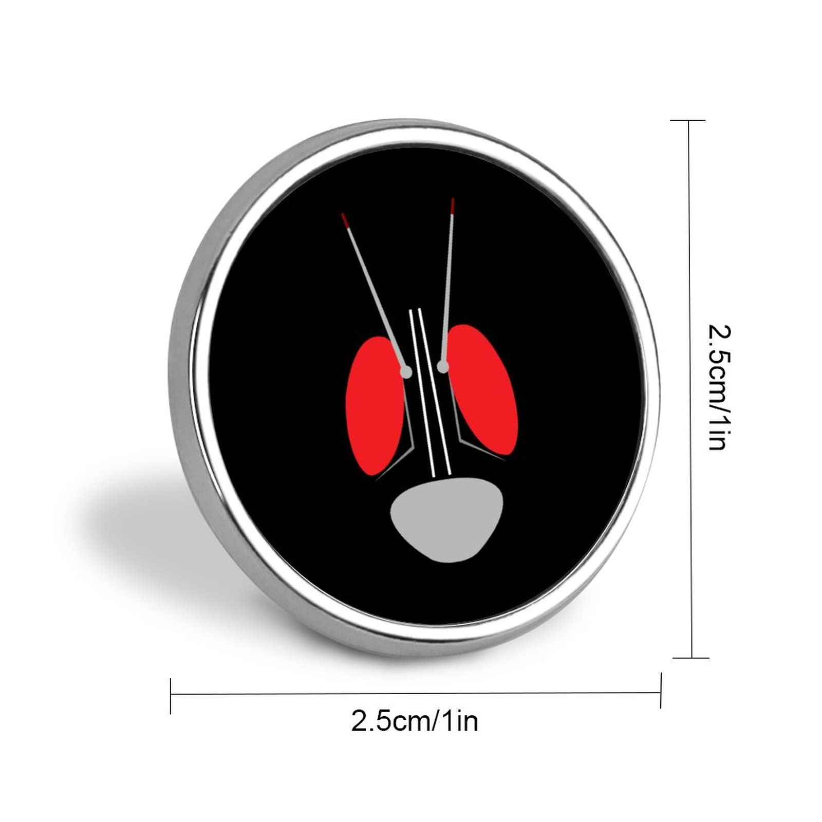 Amazon.co.jp: バッジ 円形 仮面ライダー1号 ピンバッジ 徽章