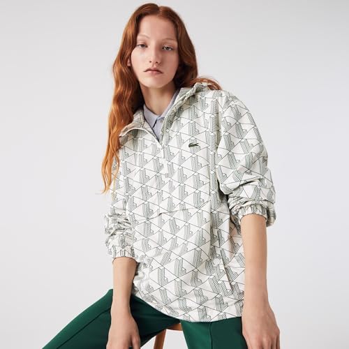Lacoste Men's Unisex Lve Monogram Patterned Pullover Windbreaker2