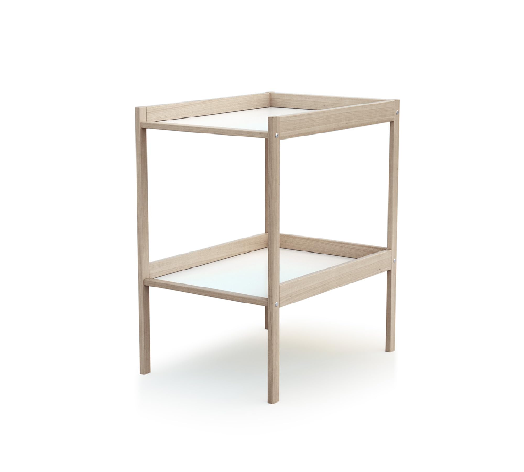 WEBABY - Cambiador madera con 1 estante Haya bruto