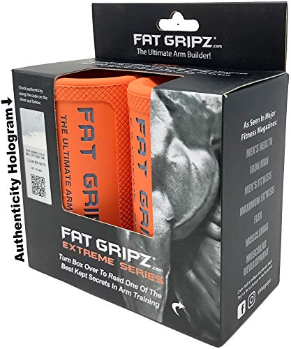 Fat Gripz Extreme haltergrepen (7 cm diameter, oranje)