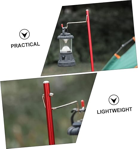 Miniatura 7 de INOOMP 1 juego de metal plegable al aire libre de la aleación de aluminio plegable del soporte ligero