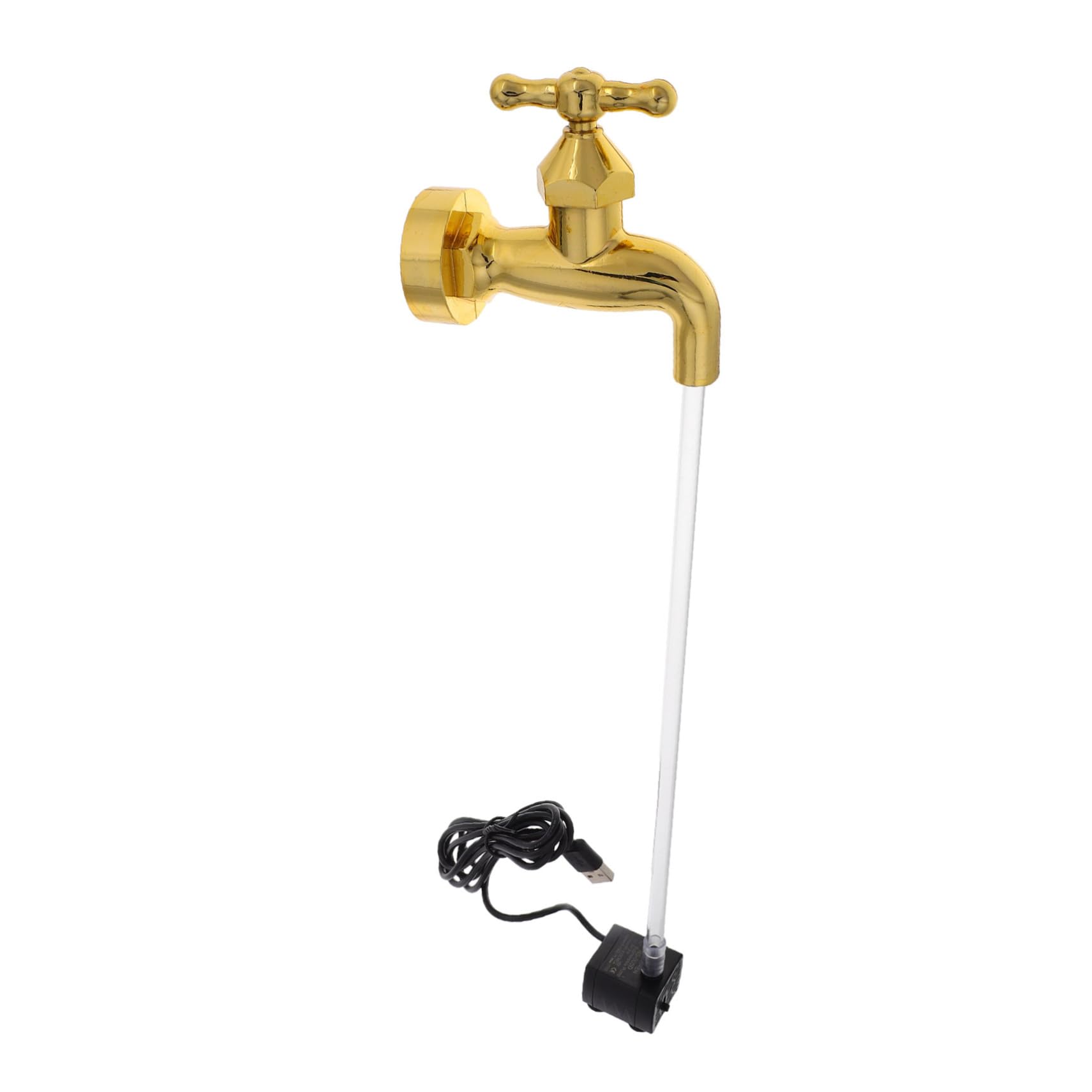 HOOTNEE Invisible Faucet Ornament Creative Water Fountain for Kids Desk Small Outdoor Fountain Fairy Garden Pond Decorative Accessory